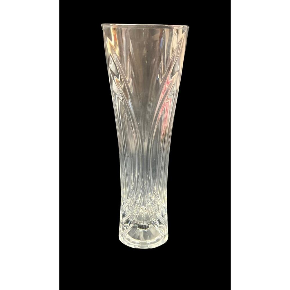 Vintage 6.75" Cristal D'Arques France Crystal Flower Bud Vase Clear Cut Glass